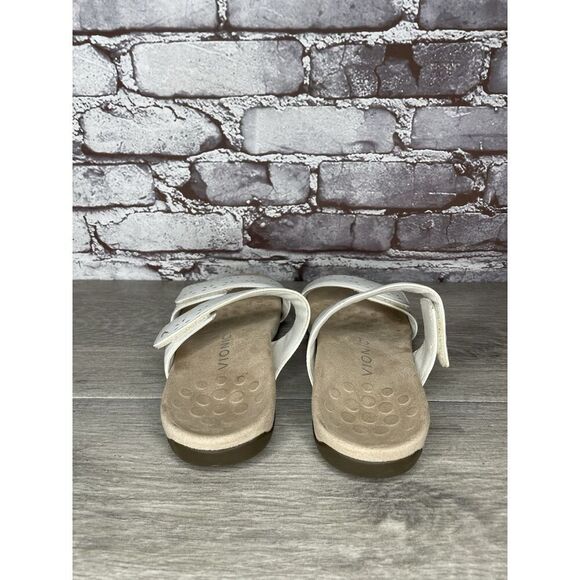 Vionic Randi White Leather Strappy Casual Orthopedic Sandals Women 6.5M US/37EU - Picture 3 of 16